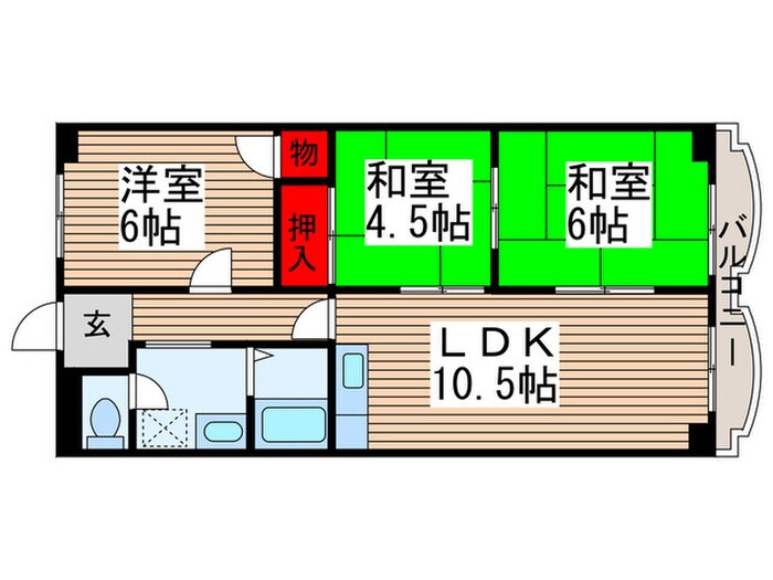 サンライフ天王台の物件間取画像