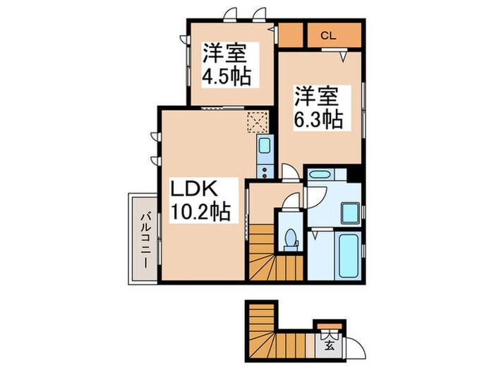 レジデンスすずらんの物件間取画像