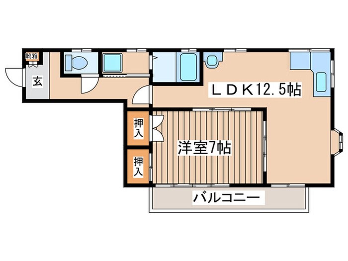 日下部ハイツの物件間取画像