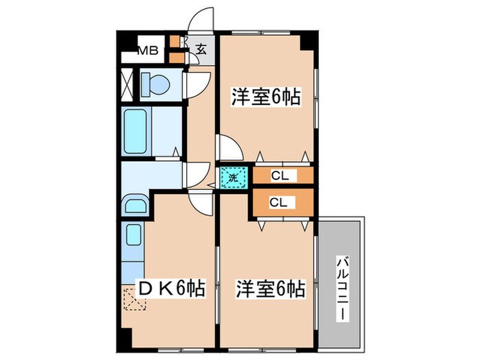 レフォ－ル登戸の物件間取画像