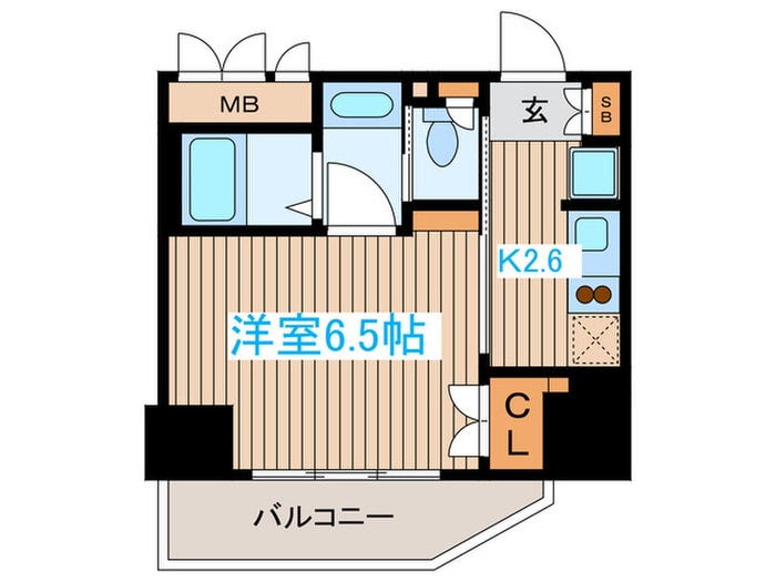 レジディア笹塚Ⅱの物件間取画像