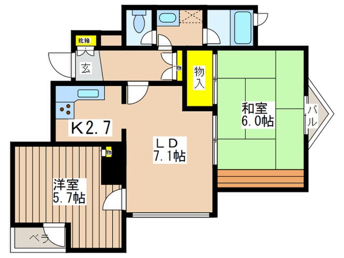 第六田代ビルの物件間取画像