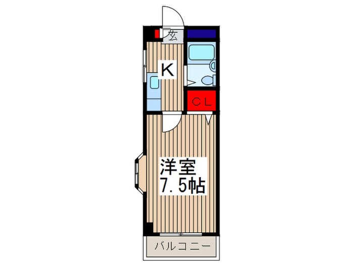 フロ－レスマンション弐番館の物件間取画像