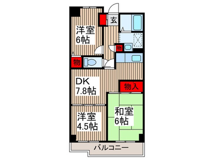 サンヴィレッジ本郷の物件間取画像