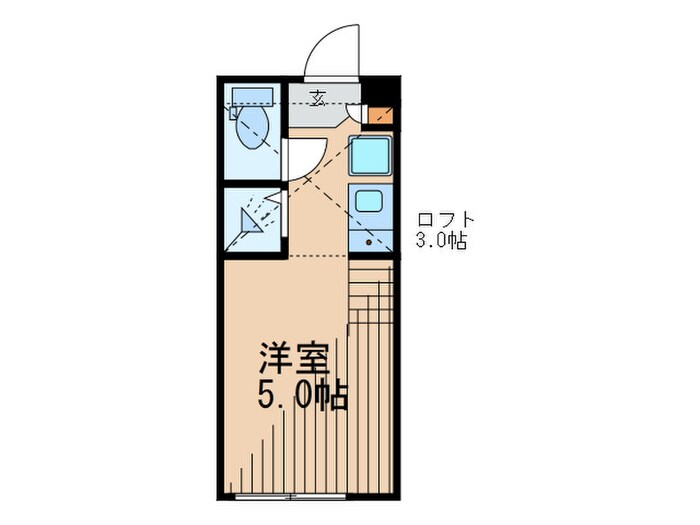 ハーモニーテラス若松町の物件間取画像