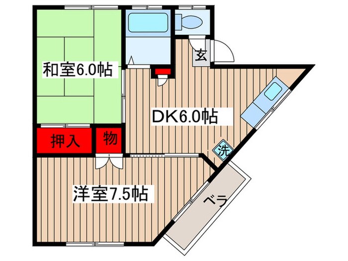 第２高美荘の物件間取画像