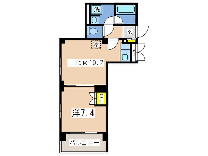 ル－ト山手の物件間取画像