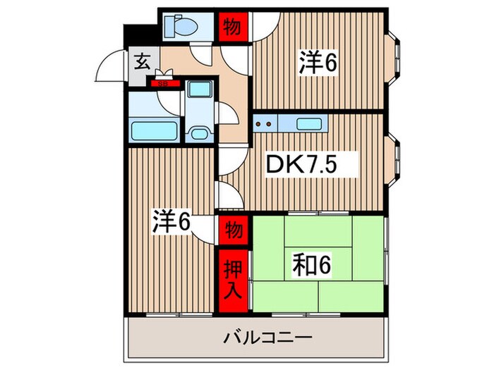 プレステ－ジ大宮の物件間取画像