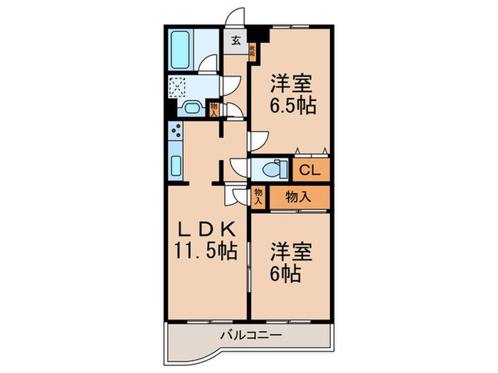 ガ－デンパレス関町の物件間取画像