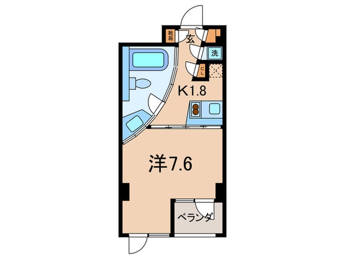 ｼﾝｼｱ三軒茶屋ﾚｼﾞﾃﾞﾝｽｶﾌｪ(307)の物件間取画像