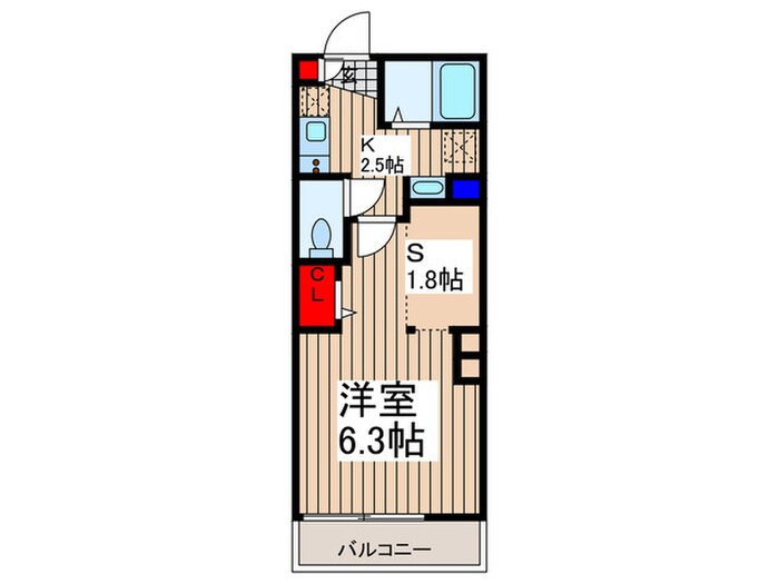 アルカディア塚越の物件間取画像