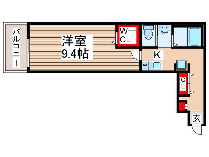 仮）キャメル南流山９Ａの物件間取画像