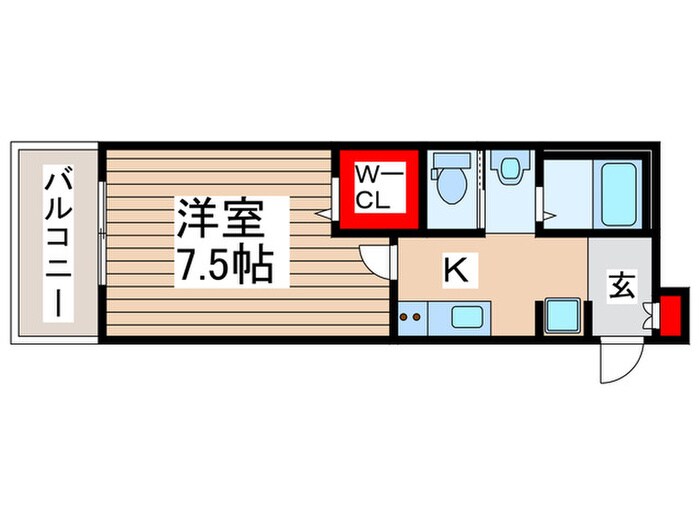 仮）キャメル南流山９Ａの物件間取画像