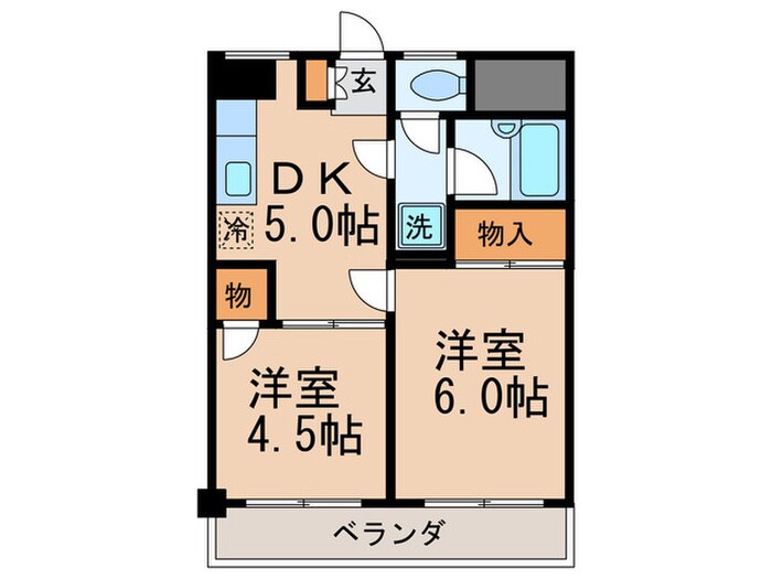 清和サニ－ハイツの物件間取画像