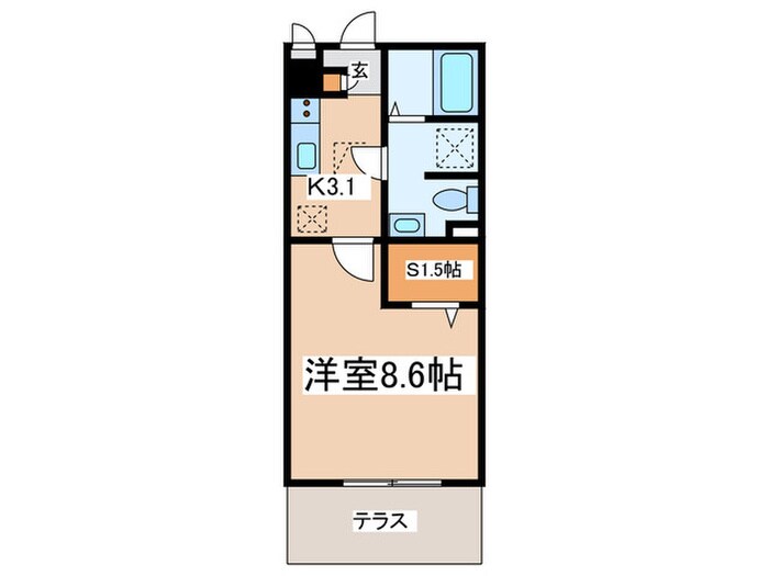 アミカ湘南Ａの物件間取画像