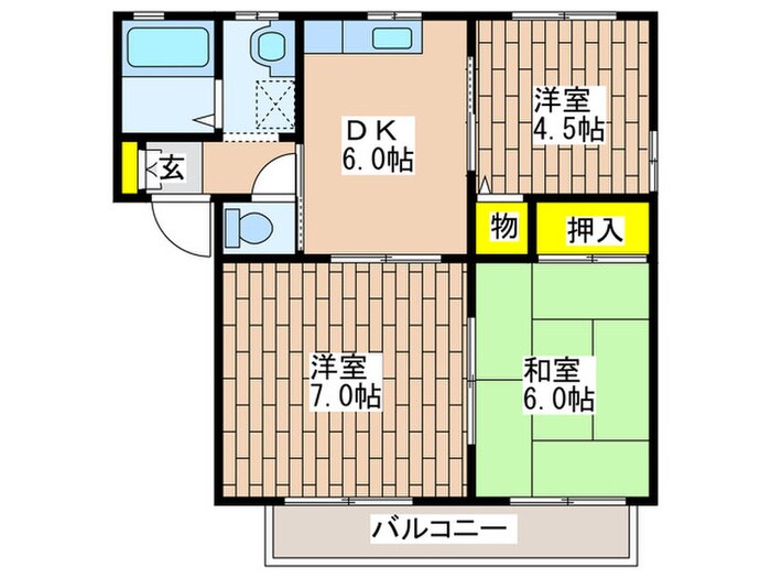 エトワールＡの物件間取画像