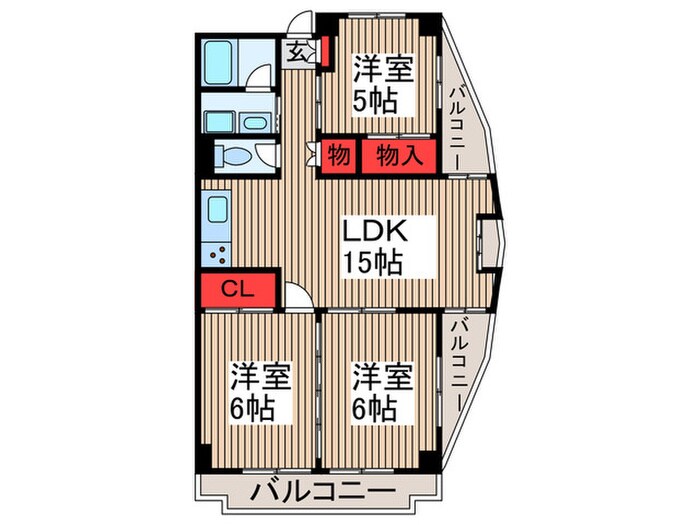 グランドカ―サ  武蔵野の物件間取画像