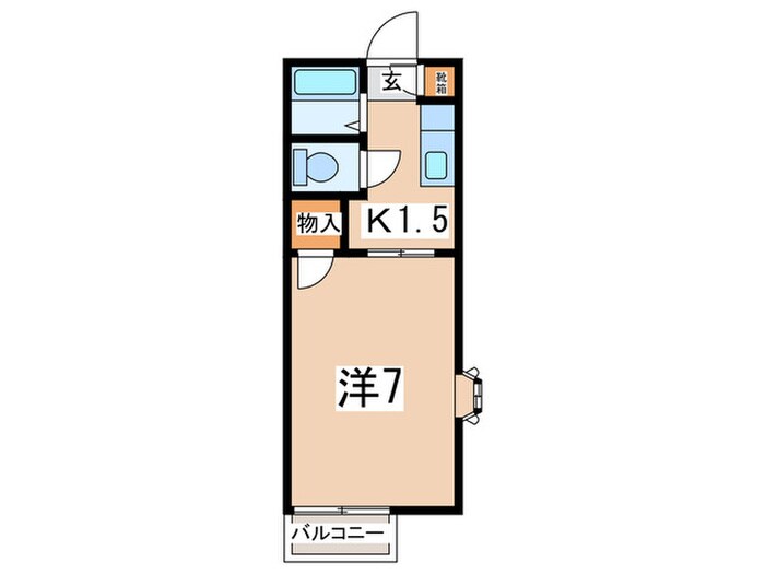 やまゆりの物件間取画像