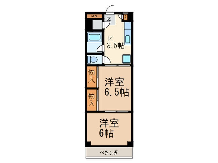 シントミプラザ町屋の物件間取画像