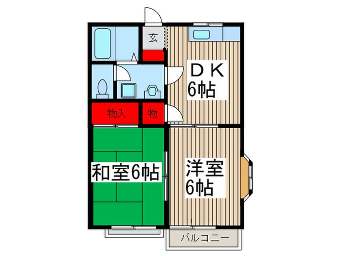 スカイヒルＢ棟の物件間取画像