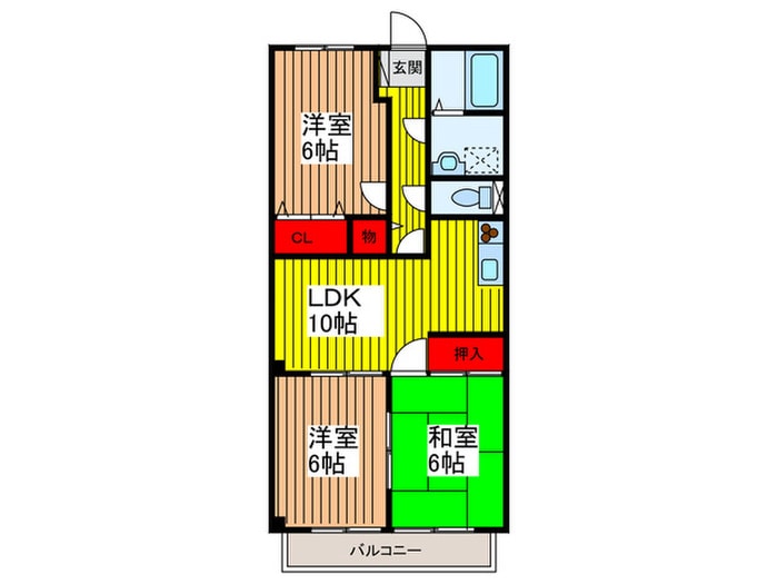 ビラージュＹＳ Ａ棟の物件間取画像