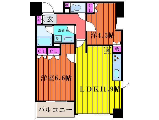 エ－デル練馬の物件間取画像