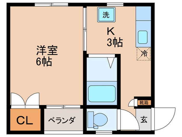 北林コ－ポの物件間取画像