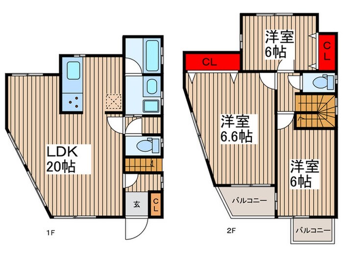 宮久保2丁目貸家の物件間取画像