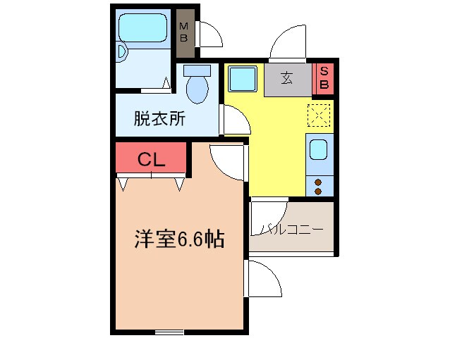 フォルトゥナ小石川（２０４）の物件間取画像