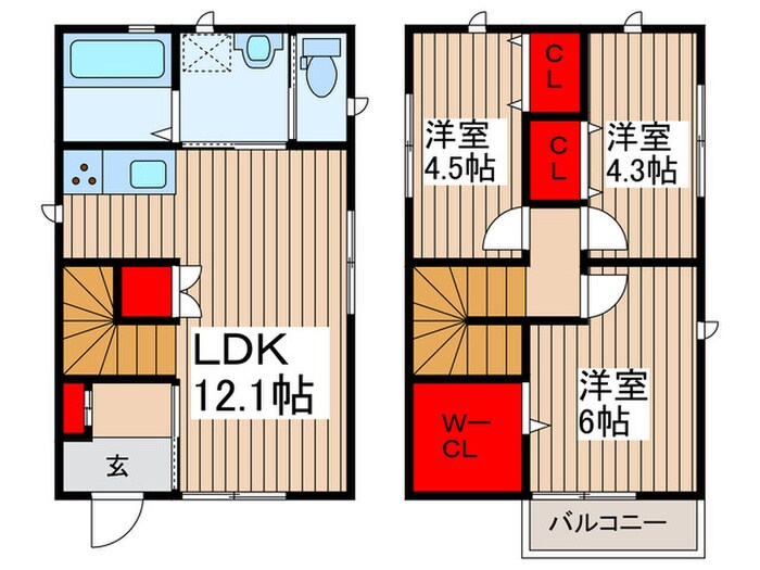 仮)舎人戸建Ａの物件間取画像