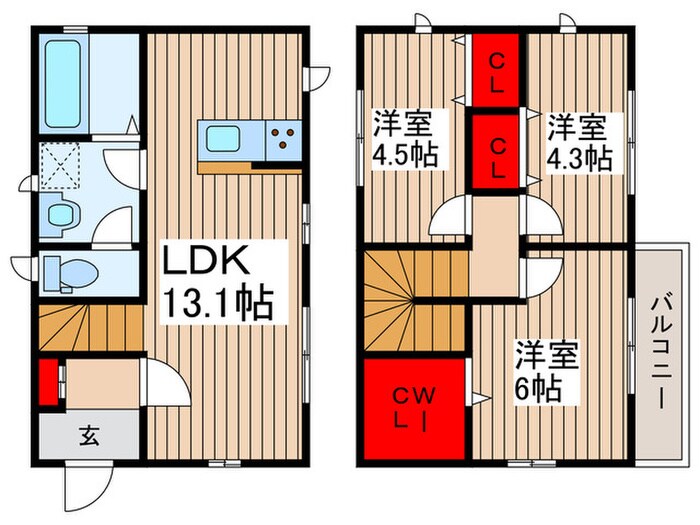 仮)舎人戸建Ｂの物件間取画像