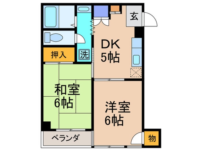 サンライズ野口の物件間取画像