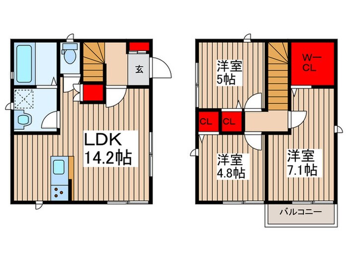 舎人戸建Ｆの物件間取画像