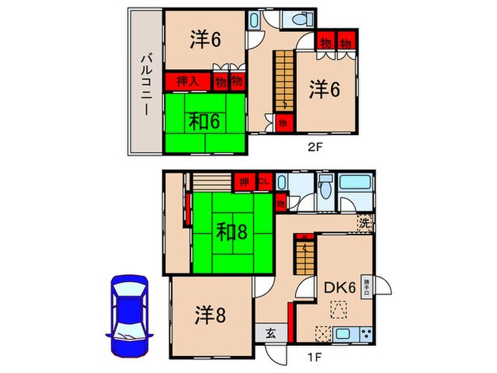 仮)南田中一丁目戸建の物件間取画像