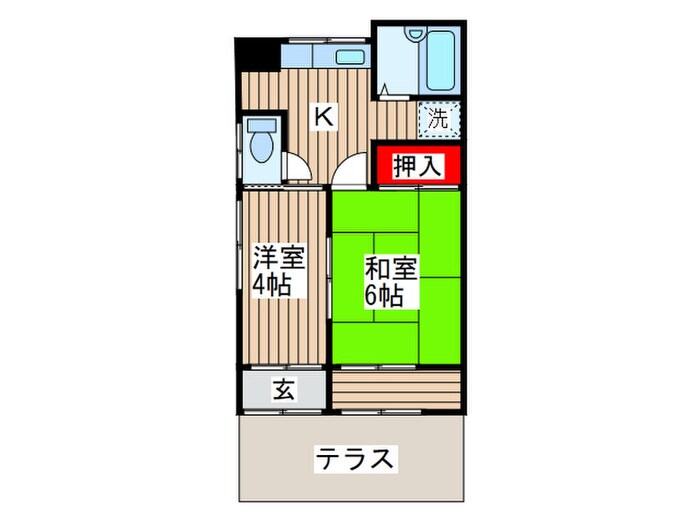 小川西町貸家の物件間取画像