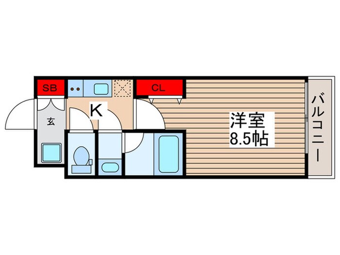 メビウス本所吾妻橋(603)の物件間取画像