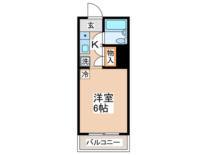 ハイツアベニュー本棟の物件間取画像