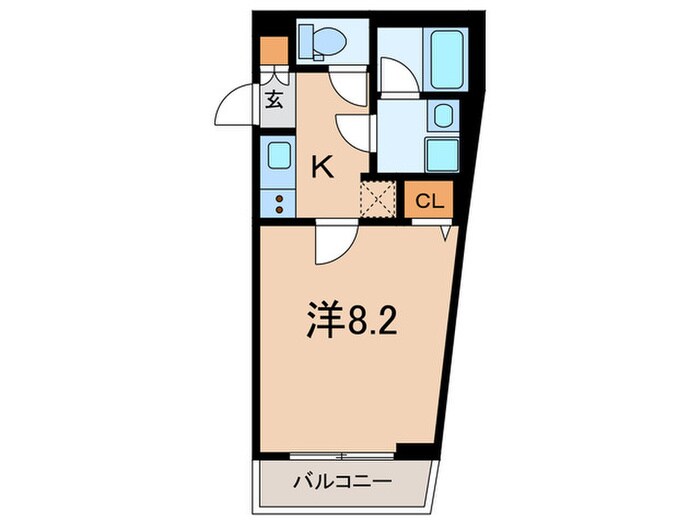 マーロ羽田（102）の物件間取画像