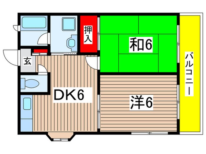 サザンコ－トの物件間取画像