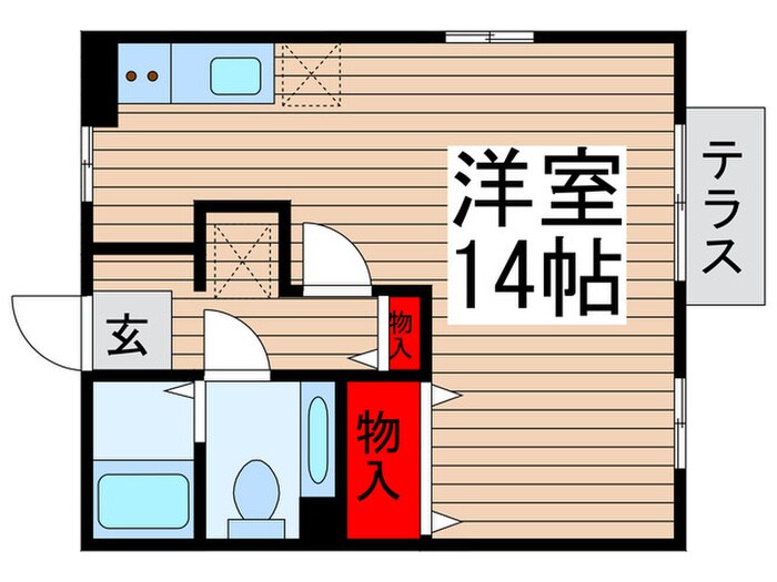 ルミナスビラＢの物件間取画像