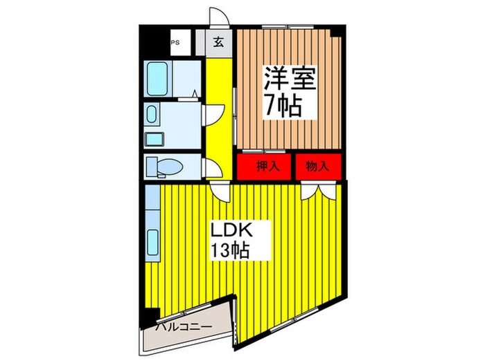 レスポワール北与野の物件間取画像