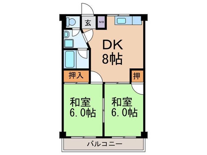 篠本第二ビルの物件間取画像