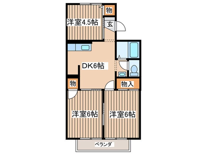 エステ－ト山室の物件間取画像
