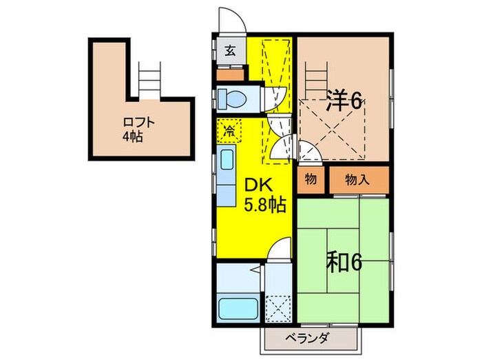 ＡＫ四葉の物件間取画像