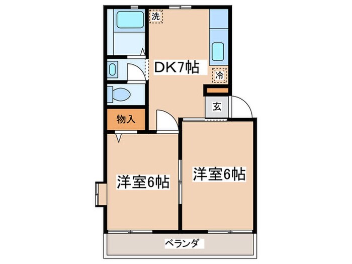 ハイムＡＳＡＨＩの物件間取画像