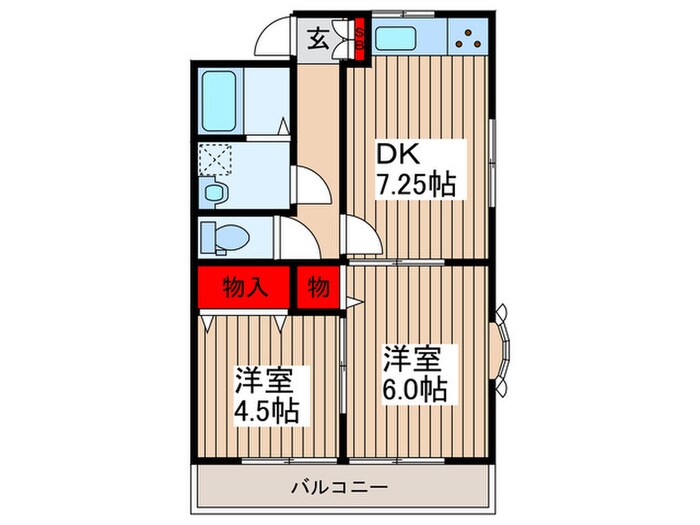 エバーグリーンパレスの物件間取画像