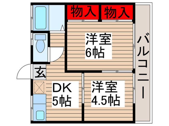 サニーハイツ北柏の物件間取画像