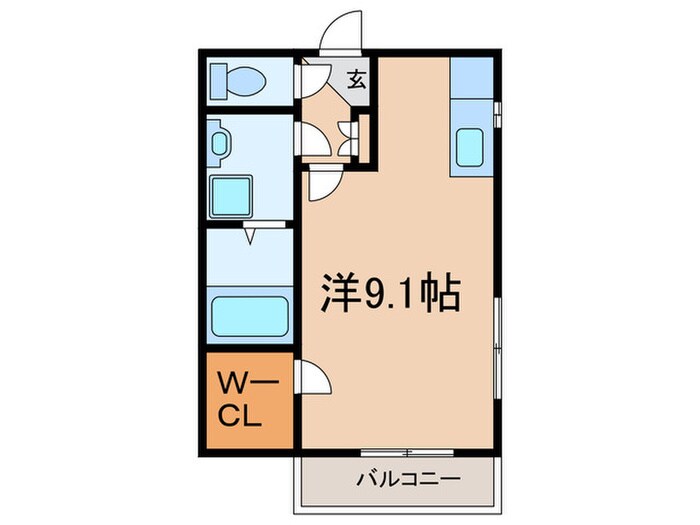 北園コーポの物件間取画像