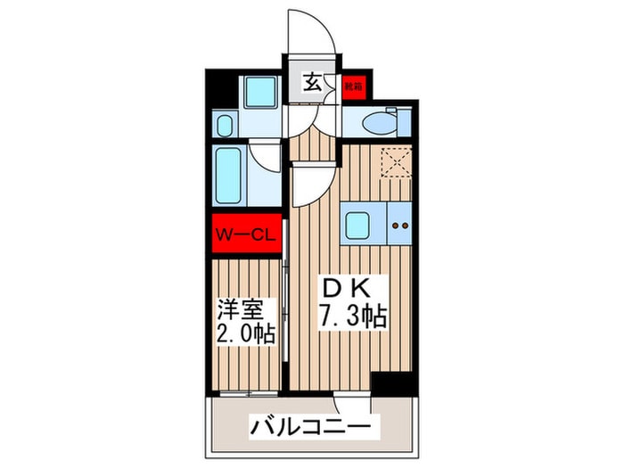 コンフォリア日暮里の物件間取画像