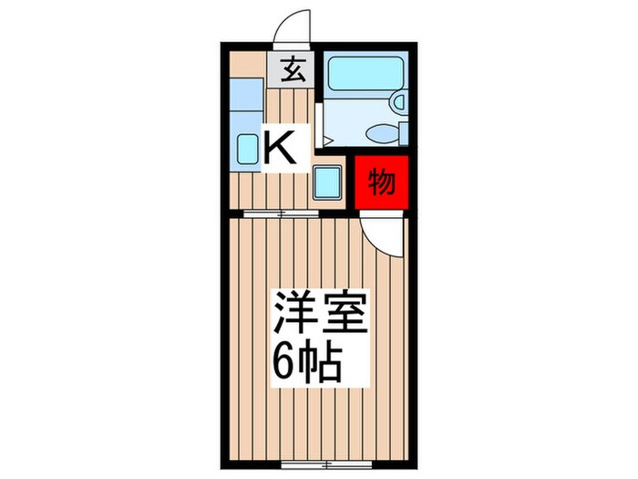 グランデュール市川Aの物件間取画像